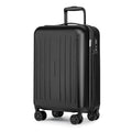 Carry on luggage 22x14x9 Airline Approved Hardshell Suitcase (Black / 20" Carry On)