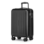 Carry on luggage 22x14x9 Airline Approved Hardshell Suitcase (Black / 20" Carry On)