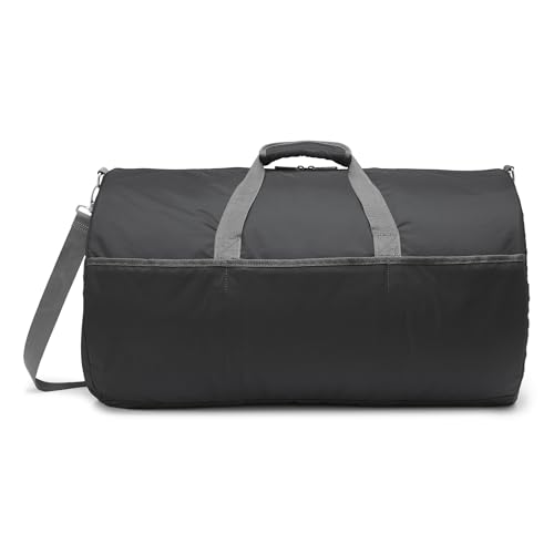 Duffel Bag for Travel and Sports (Black / 25 inches)