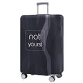 Travelkin Luggage Covers For Suitcase Tsa Approved Suitcase Cover Protector (Black Stripe / XL)