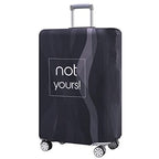 Travelkin Luggage Covers For Suitcase Tsa Approved Suitcase Cover Protector (Black Stripe / XL)