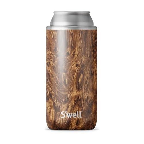 Stainless Steel Chiller Triple (12oz Slim Cans and Bottles / Teakwood)