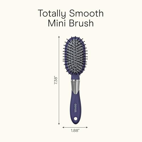 Hair Brush Totally Smooth Mini (Blue / 1 Count (Pack of 1))