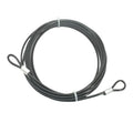 8FT 4mm Stainless Steel Security Cable Lock (Black / 4mm-8ft(1pcs))