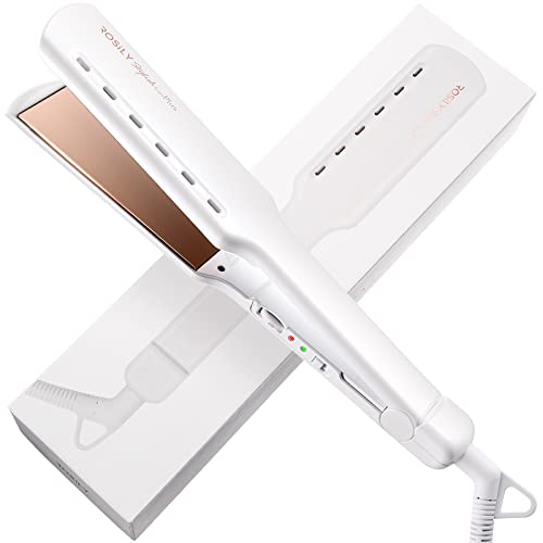 1.75” Flat Iron Hair Straightener (White)