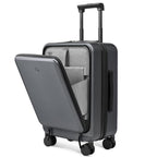 Carry On Luggage 22X14X9 Airline Approved (00-Grey (Seine New))