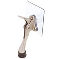 1 Stopper 4 in Satin Nickel No Drill Adhesive Door Stopper for Dorm (Satin Nickel / 4 INCH X 1 PACK)