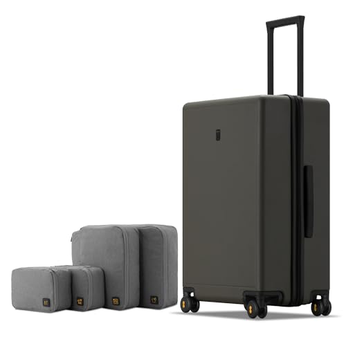 Checked Luggage (Olive Green / 24 Inch)