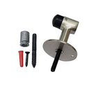 Solid Brass Door Stop (1 Pack / Satin Nickel)