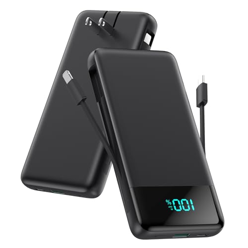 Portable Charger for iPhone with Built (Black)
