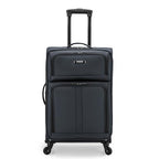 Anzio Softside Expandable Spinner Luggage (Dark Grey / 26-Inch Medium)