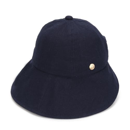 Linen Victorian Bonnet Hat Sun Cap (Small-Large / Navy)