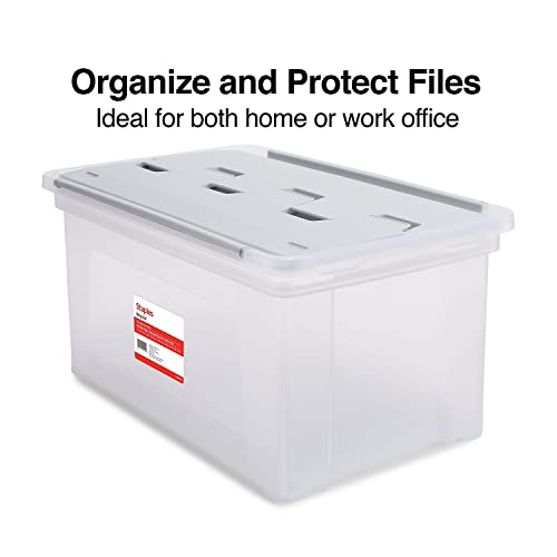 Hanging File Folder Box (Clear)