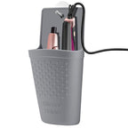 Heat Resistant Silicone Hair Iron Mat and Pouch (1 Pack / Gray)