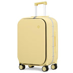 Luggage Suitcase with Spinner Wheels (Lark Yellow / 24-inch)
