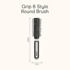 Grip & Style Round Brush (Gray / 1 Count)