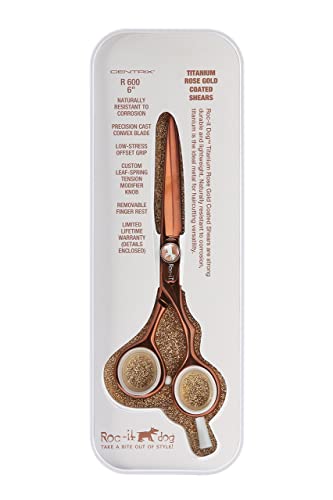 Centrix Roc It Dog 6” Titanium Shear Professional Stylist Hair Cutting Scissor Lightweight (6” Shear / 6")