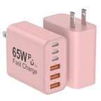 USB C Charger Block (2packs 65W / Pink)