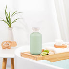 10 oz Plastic Travel Shampoo Bottles (Green+Blue / 300ml/10 oz)
