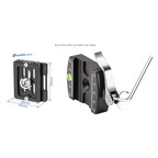 50" Compact Carbon Fiber Camera Tripod Ball Head LS (LS-254CX+LH-30LR:Max Load 8KG-4 Sections)