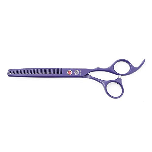 7" Dog Grooming Scissors Set with Rhinestone Accent (Violet)