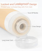 Travel Bottles for Toiletries (Brown)