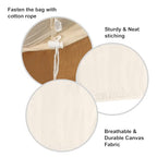 100% Cotton Laundry Bag with Drawstring Closure (Pack of 2)