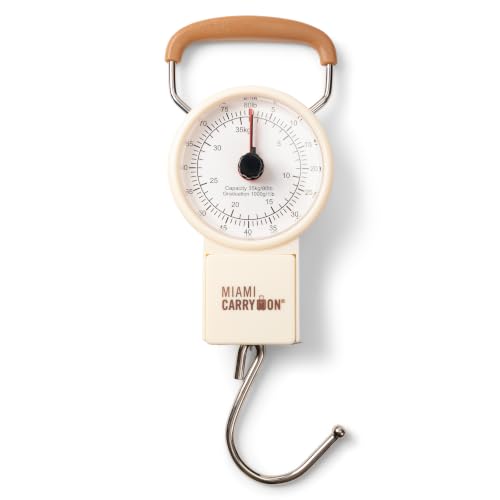 Mechanical Luggage Scale with Tape Measure (Cream)