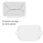 Storage Bins for Shelves (White Color / 3PCS/Medium -13.8Lx9.8Wx6.7H)