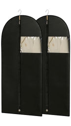 Garment Bags for Hanging Clothes (50" - 2 Pack / Black)