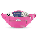 Fanny Packs for Women Mom Rose Red Belt Bag with 4 (Rose Red / Large)
