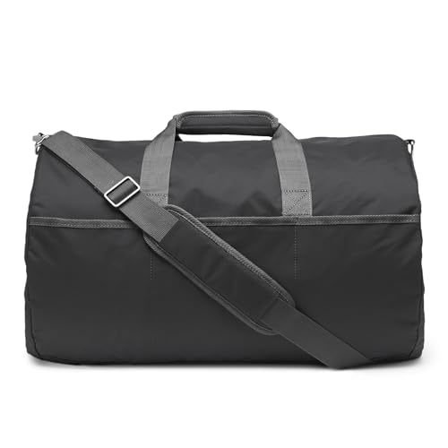 Duffel Bag for Travel and Sports (Black / 20 inches)