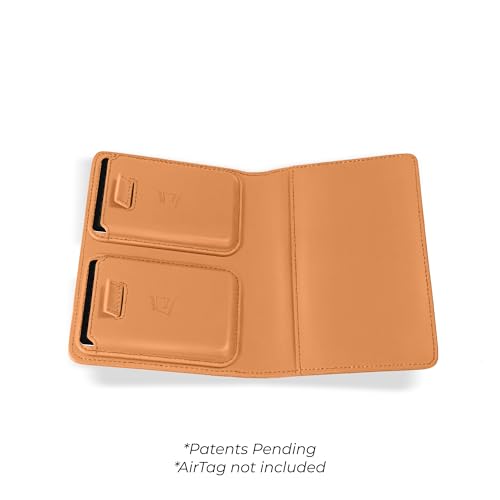 Passport Wallet with Holder for AirTag (Honeywood)