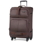 28 Inch Softside Expandable Checked Luggage with 4 Spinner Wheels (Coffee / 28 Inch)