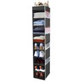 Large Sized Hanging Shoe Organizer 10 (Black / 1 pack)