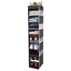 Large Sized Hanging Shoe Organizer 10 (Black / 1 pack)