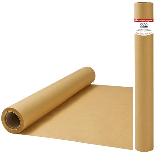 17.5” x 30’ Brown Butcher Paper Roll for Smoking Meat (Brown / 17.5 inches x 30 feet)