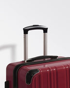 Luggage Set Lightweight and Durable Hardshell (wine wind new / 5-Piece Set)