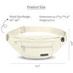 Crossbody Bag Fanny Pack for Women Travel Essential with Adjustable Strap (Beige / Large)