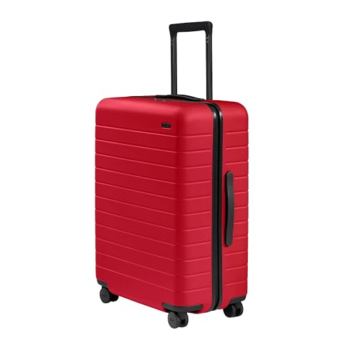Medium Checked Luggage (Cherry Red)