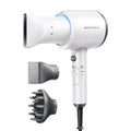 Blown Away Ionic Hair Dryer with Diffuser for Curly Hair (White)