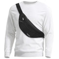 Large Crossbody Fanny Pack with 4 (Top Zip Black / Large)