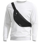 Large Crossbody Fanny Pack with 4 (Top Zip Black / Large)