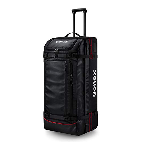 Rolling Duffle Bag with Wheels (Black / 33 inch)