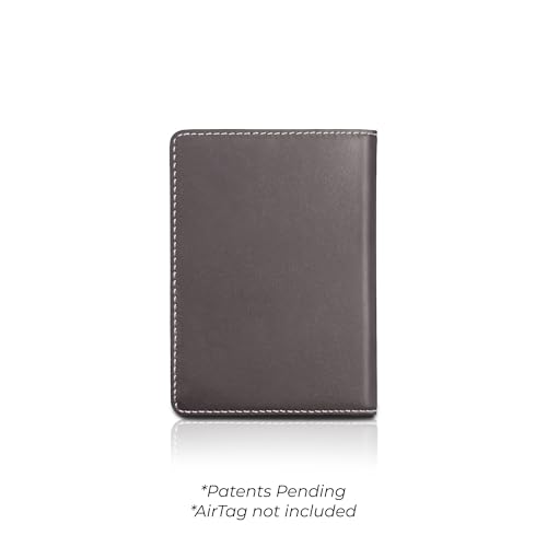 Passport Wallet with Holder for AirTag (Slate)