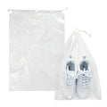 100 Pack 12x18 inch Plastic Drawstring Bags Transparent Shoe Bags (12x18 inch)