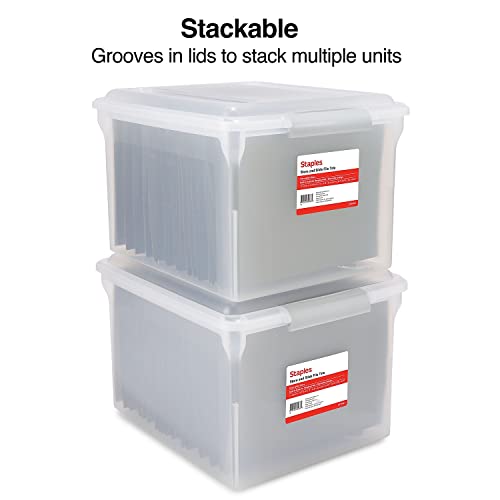 Store & Slide Hanging File Box (Clear)