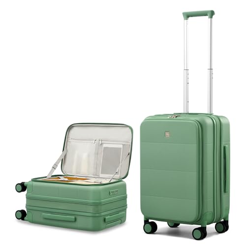 Hardside Expandable Carry On Luggage (Forest Green / 20 Inch EXT)