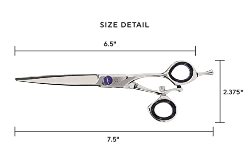 Centrix Vortex V2 Revolving Thumb 6.5" Shear Professional Stylist Hair Cutting Scissor Japanese Stainless Steel Left (6.5)