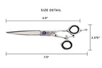 Centrix Vortex V2 Revolving Thumb 6.5" Shear Professional Stylist Hair Cutting Scissor Japanese Stainless Steel Left (6.5)